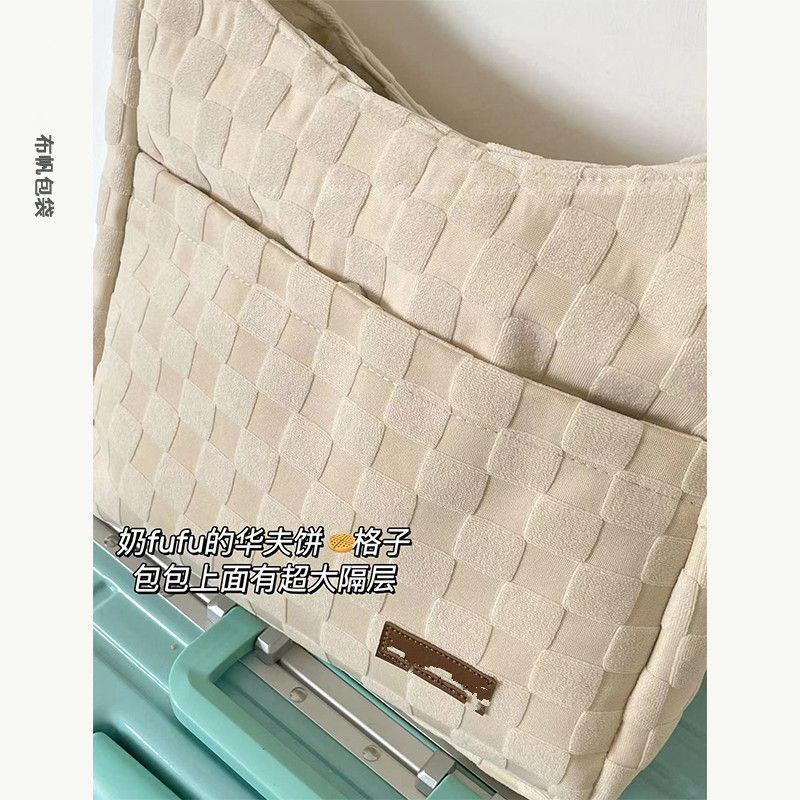 Túi Xách Vải Nhung Nhiều Ngăn Thời Trang Hàn Quốc