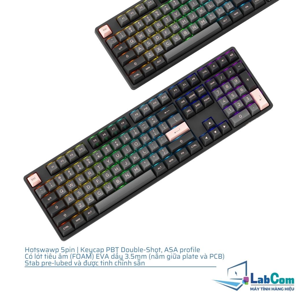 Bàn phím cơ có dây AKKO 5108 / 5108s Black pink | Sailor Moon | World Tour Tokyo R2 hotswap 5pin | Led nền RGB