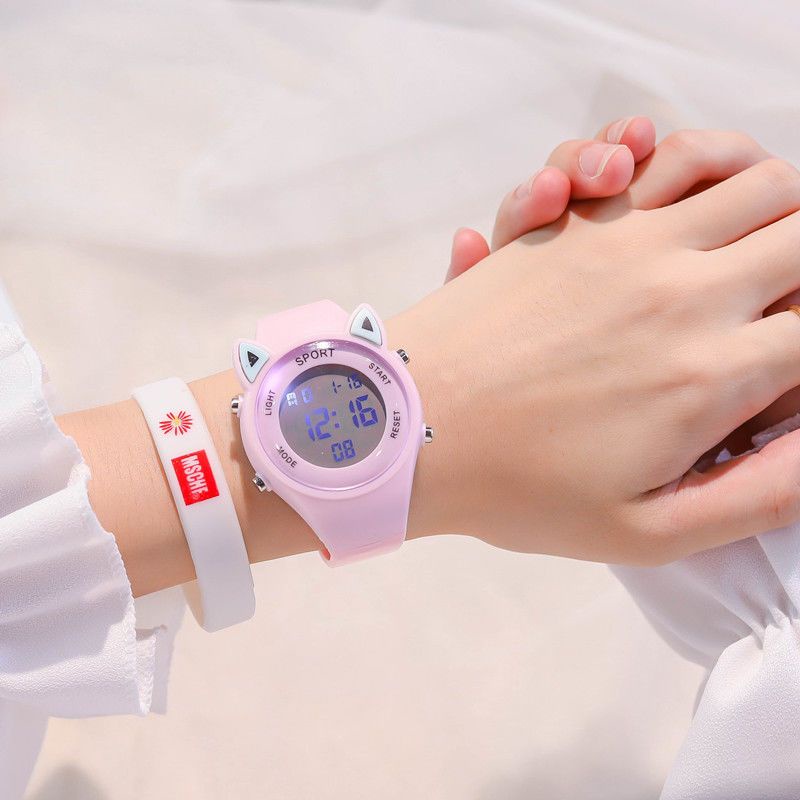 Đồng Hồ Đeo Tay Kỳ Lân Màu Dạ Quang Dễ Thương Đa Năng Chống Thấm Nước Cho Học Sinh Trung Học