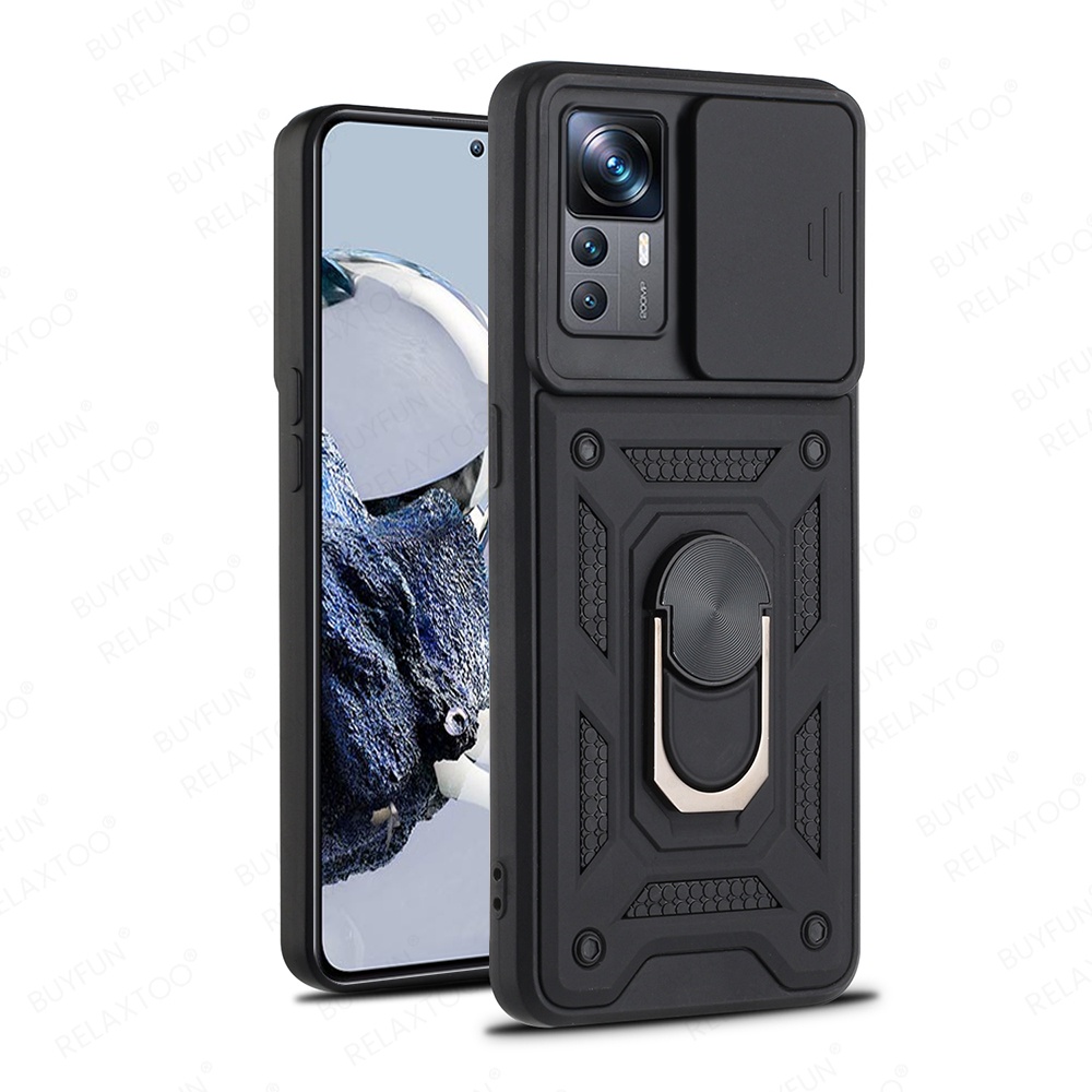 Ốp Điện Thoại Có Nhẫn Xỏ Ngón Tay Cho Xiaomi 12T Pro Redmi K50 Ultra 12Tpro 5G