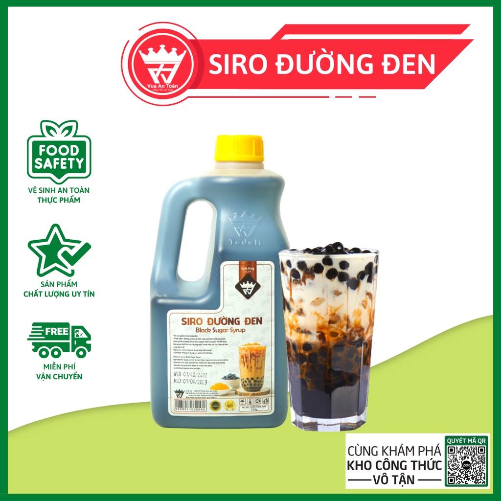 Sirup/Siro Đường Đen Hương Bí Đao Chai 2 Lít Dùng Liền Không Sơ Chế