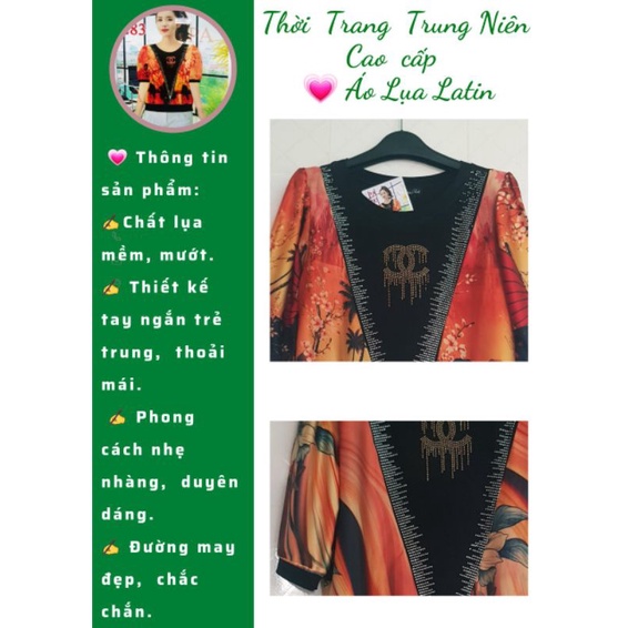 Áo kiểu trung niên nữ size vừa _ trẻ trung, từ 45 đến 58 kg