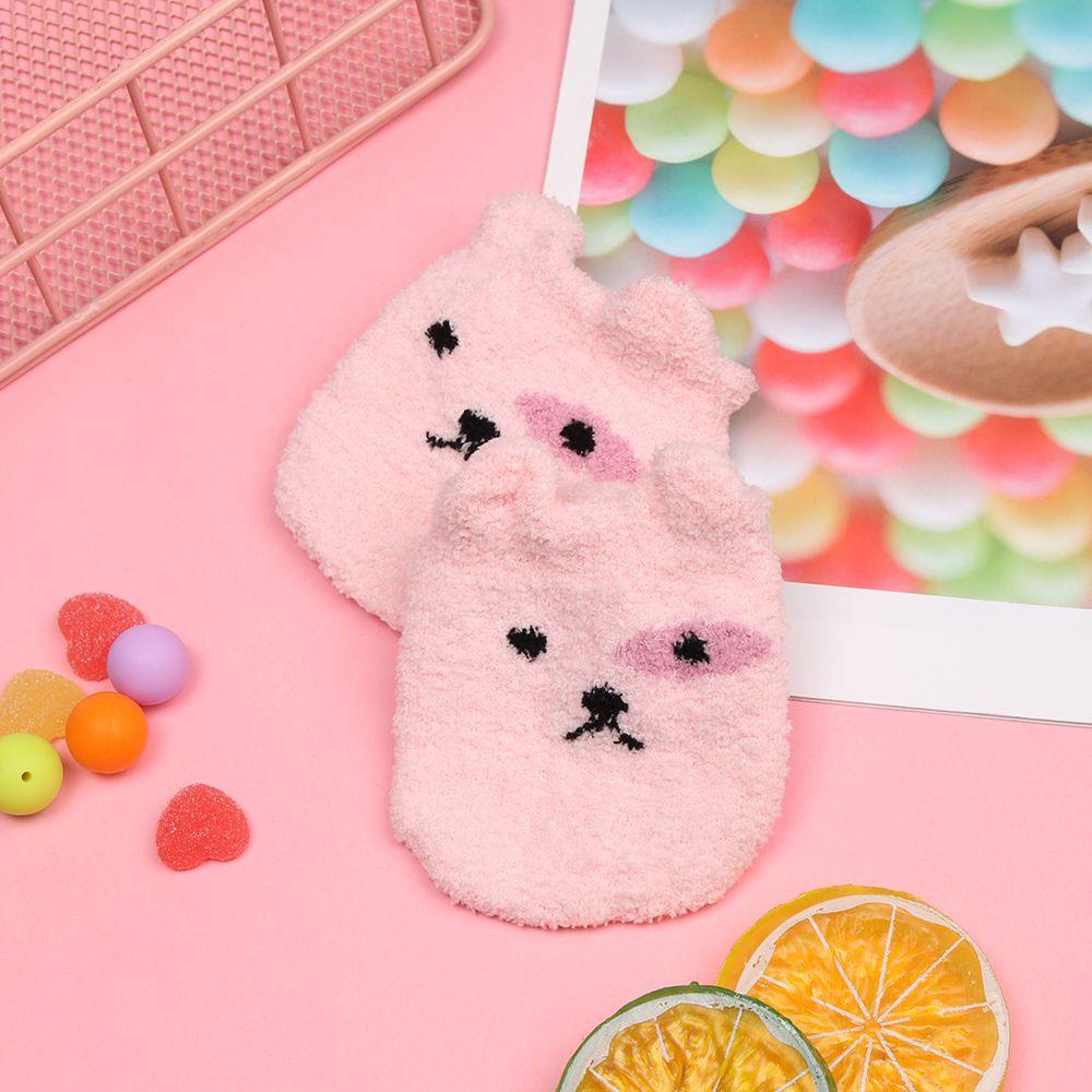 Tất Lông Cừu San Hô Xinh Xắn Hợp Mùa Thu Đông Cho Bé LAYOR1