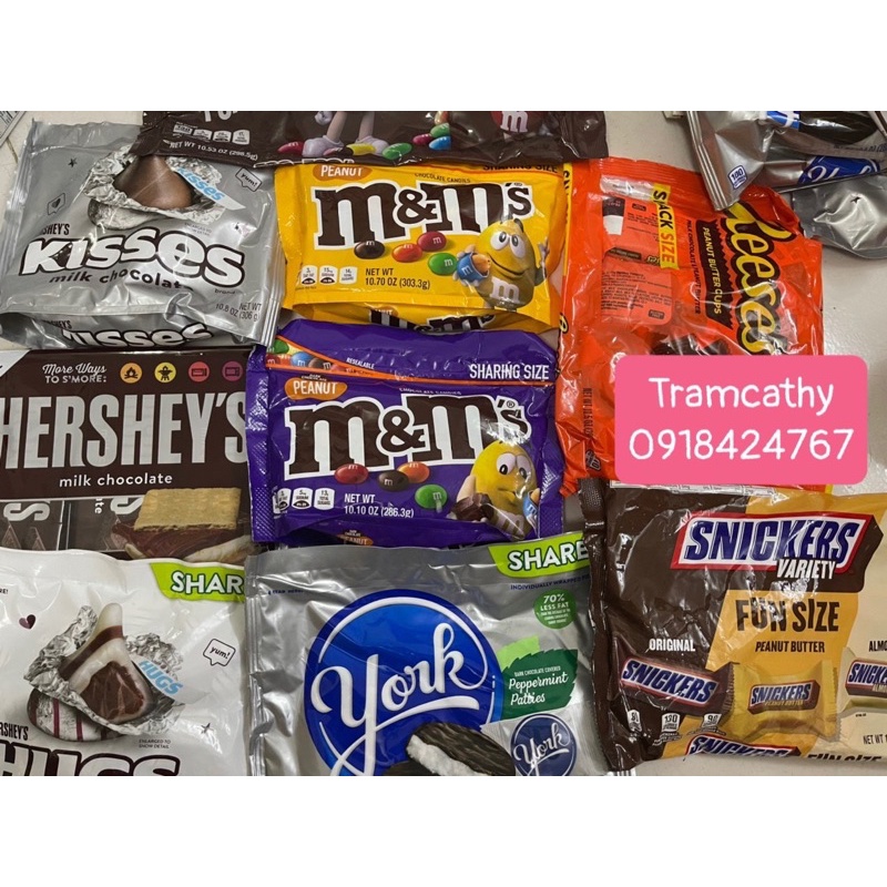 kẹo socola m&m- kẹo socola mỹ,socola hershey's,socola snickers,socola kisses hershey