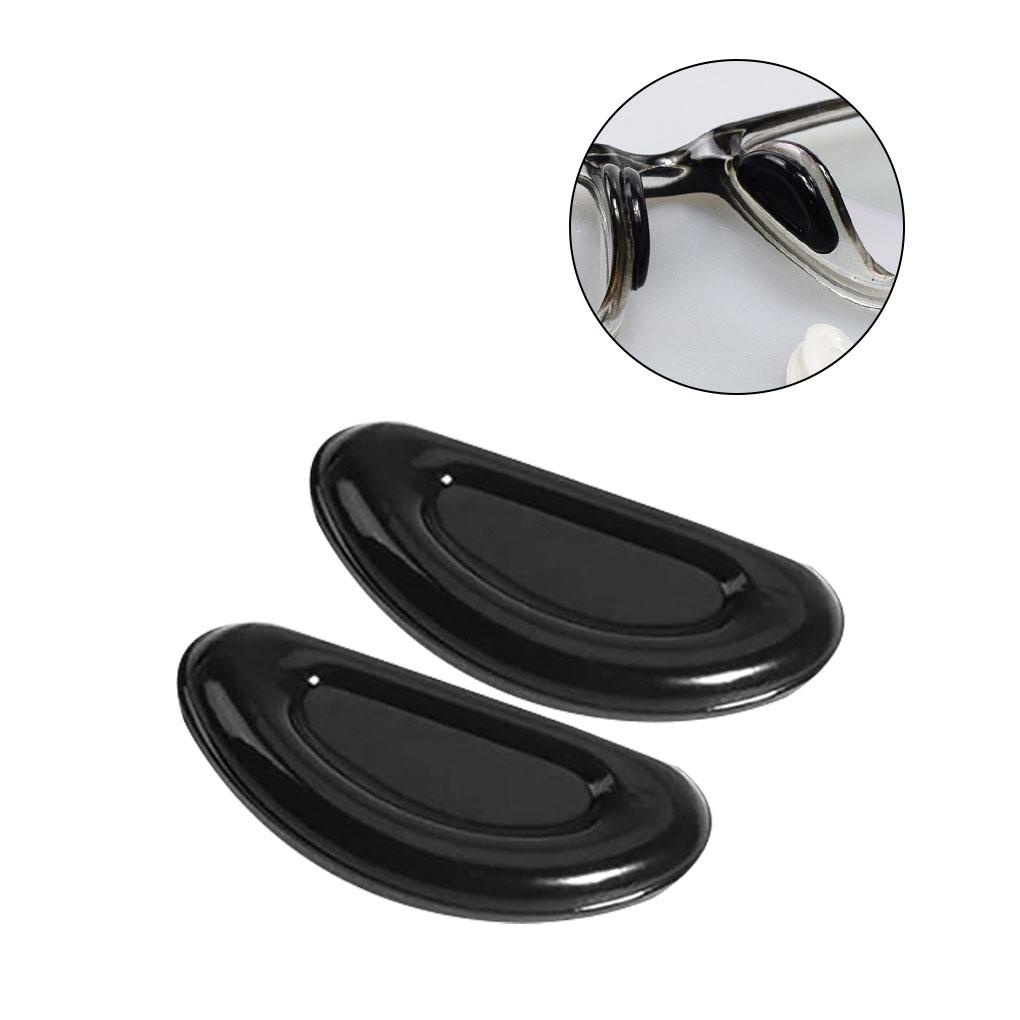 Bộ 60 Cặp Đệm Mũi Silicone Hình Bán Nguyệt Chữ D Cho Mắt Kính