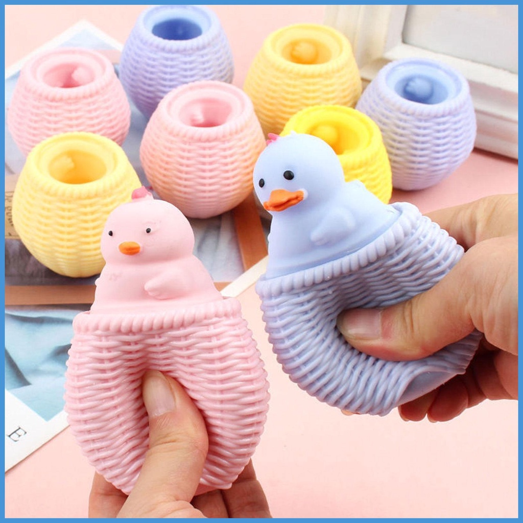 Đồ Chơi Bóp Xả Stress Hình Chú Gà, Vịt Ngộ Nghĩnh
