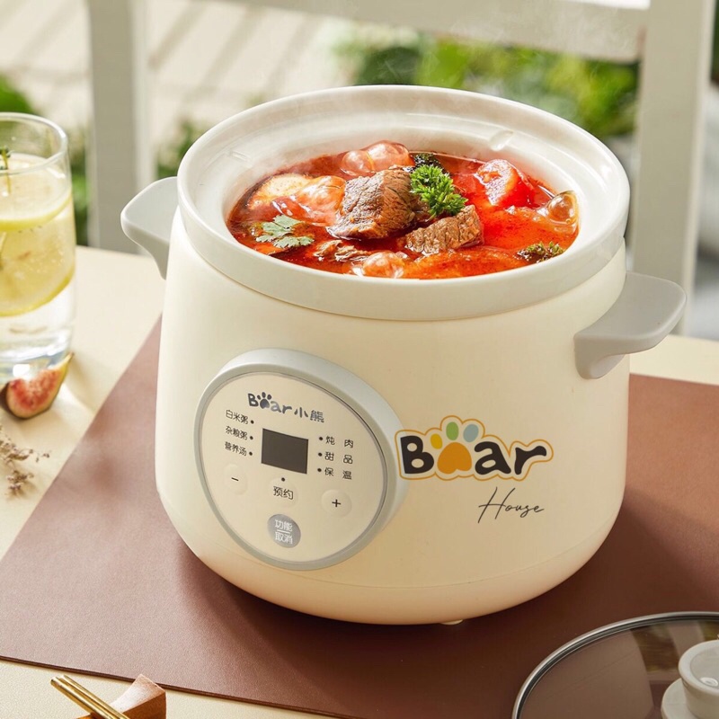 NỒI HẦM CHẬM ĐA NĂNG BEAR E15H1 DUNG TÍCH 1.5L MỚI