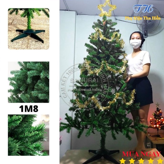Cây Thông Noel 1m2, 1m8, 1m5, 2m  Trang Trí Giáng Sinh Cho Nhà Cửa, Phòng Khách - cây thông giáng sinh siêu đẹp