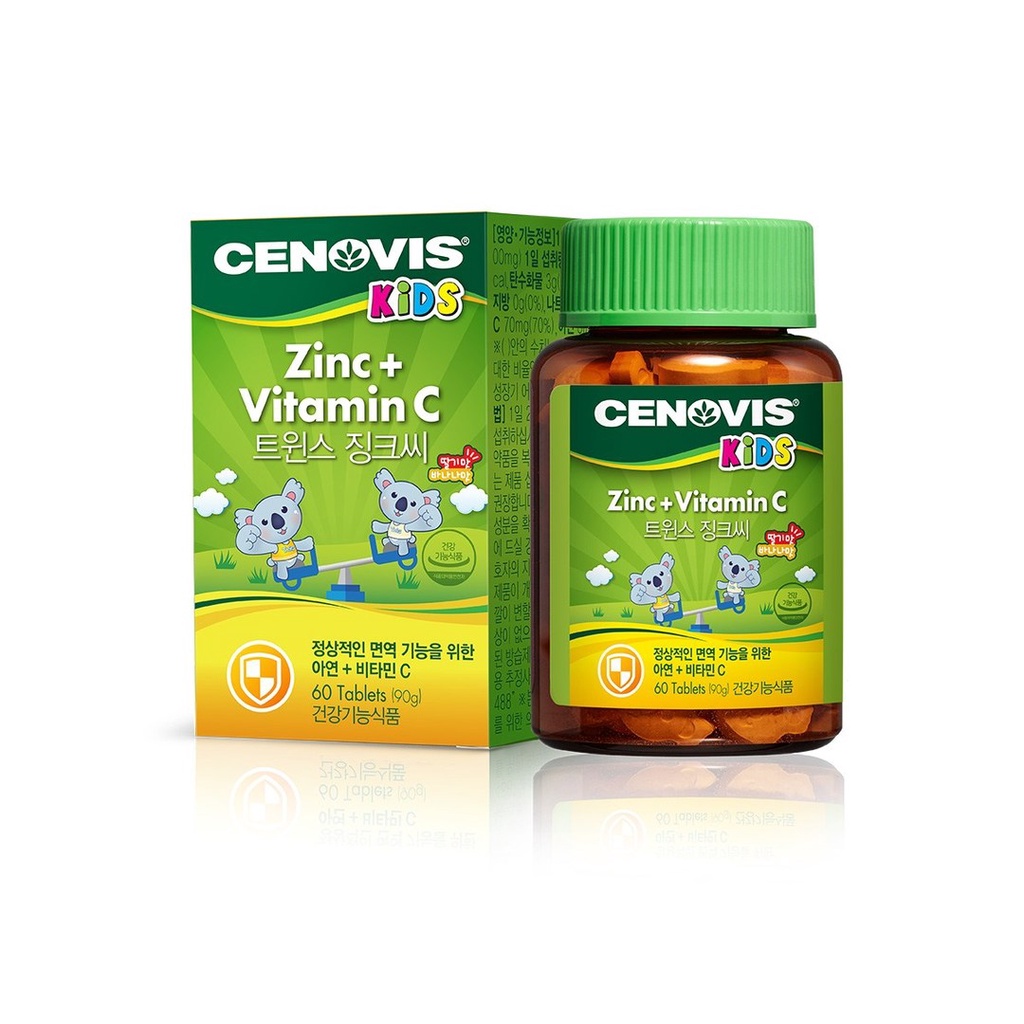 Kẹo bổ sung Kẽm, Vitamin C vị dâu cho bé Cenovis