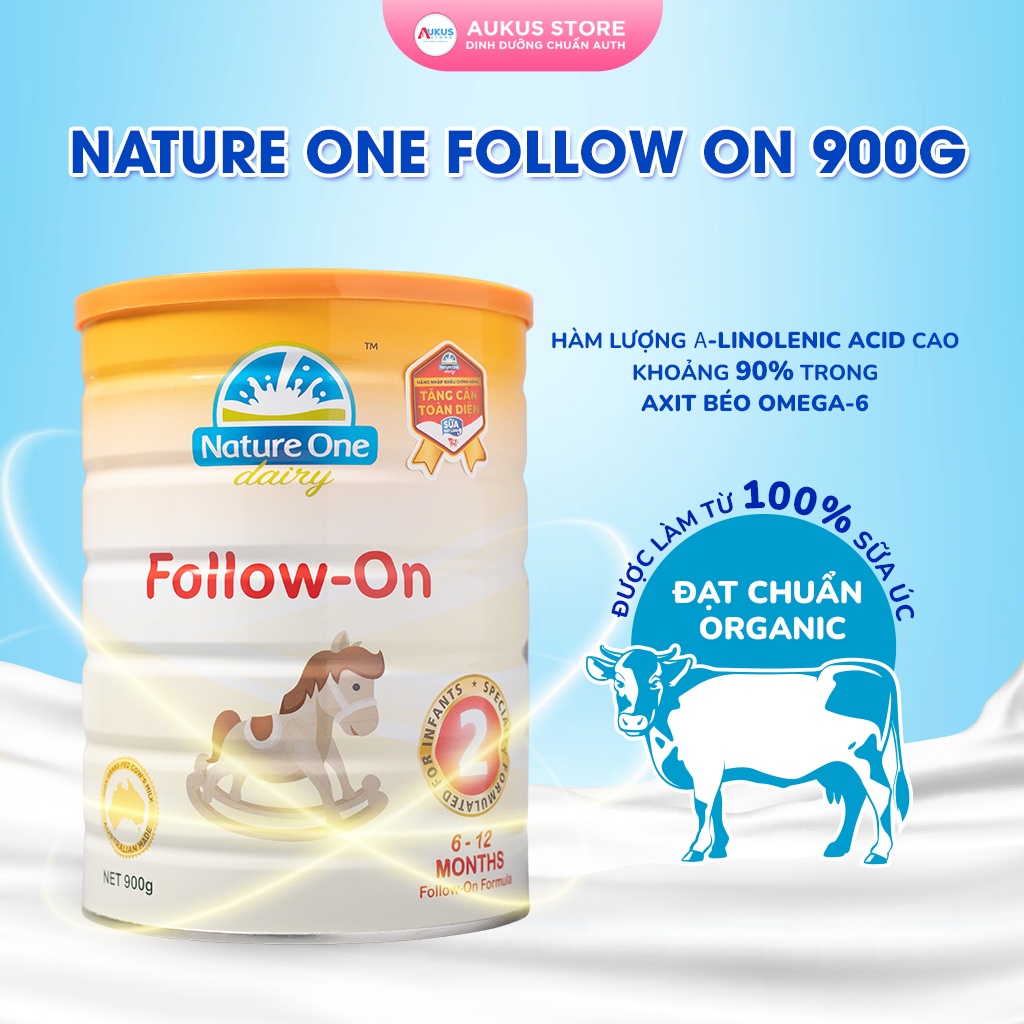 Sữa Bột Cho Bé NATURE ONE DAIRY Step 2 Phát Triển Thị Lực, Não Bộ, Hệ Xương Toàn Diện Cho Bé 6-12 Tháng