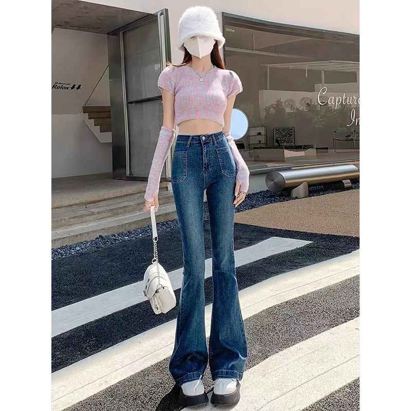 COZOK Quần Jean Lưng Cao Co Giãn Hợp Thời Trang