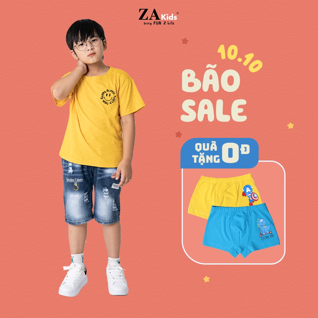 Áo Thun Tay Ngắn Cho Mẹ Và Bé (12-64kg) ZA Kids ZA22212TN