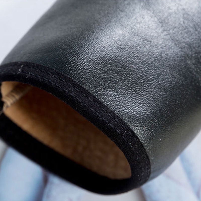 Đôi Vớ Da Giữ Ấm Chống Trượt Phối Lông Nhung Mềm Mại Dành Cho Nam Nữ Mang Trong Nhà