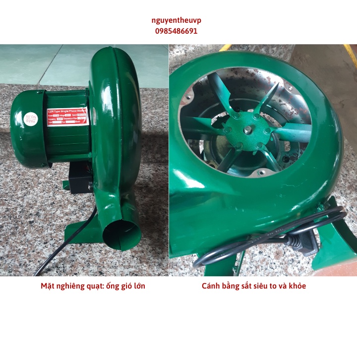 Quạt hỏa tốc quạt thổi bếp nướng than mini lò nướng gà vịt công suất 40w 60w 80w 100w 120w 150w