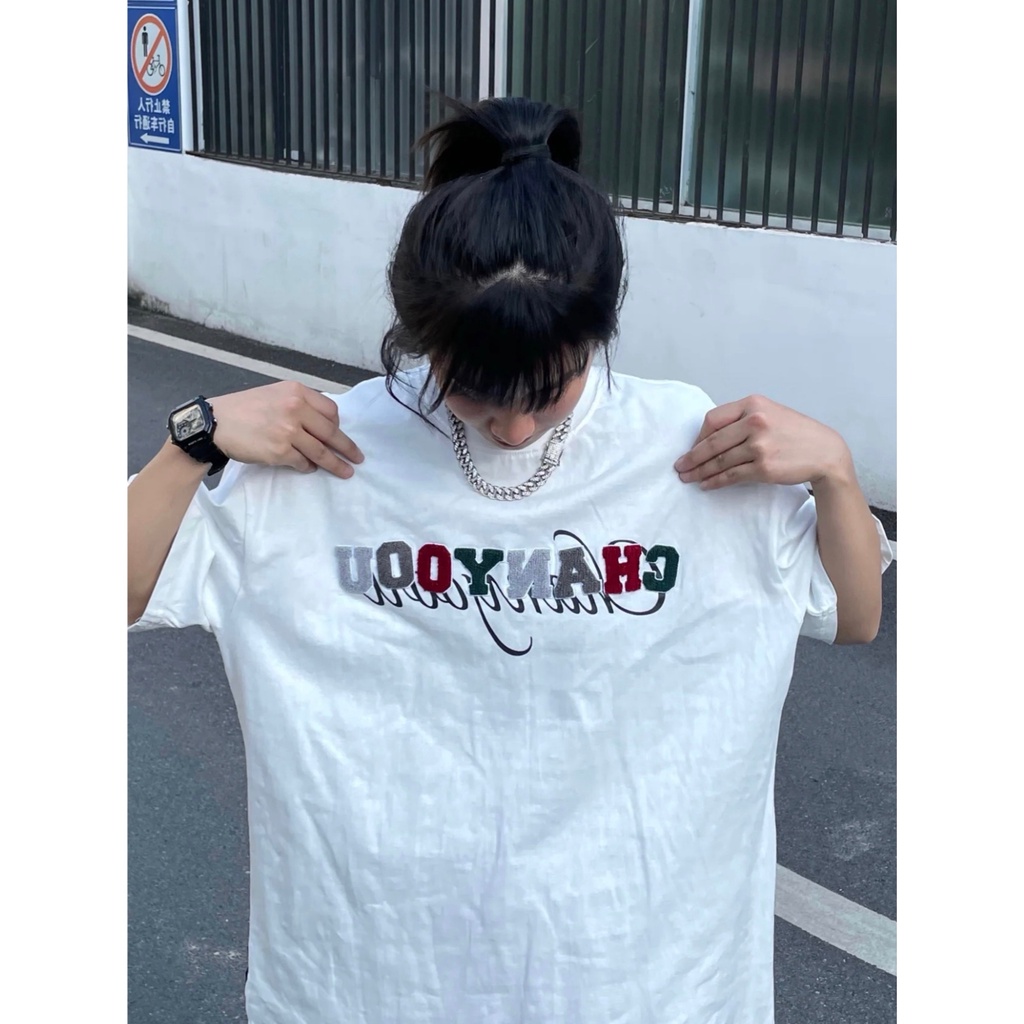 NRVP Áo Thun Unisex Mùa Hè Dáng Suông Tay Cộc Phong Cách Hàn Quốc Cho Nam Nữ