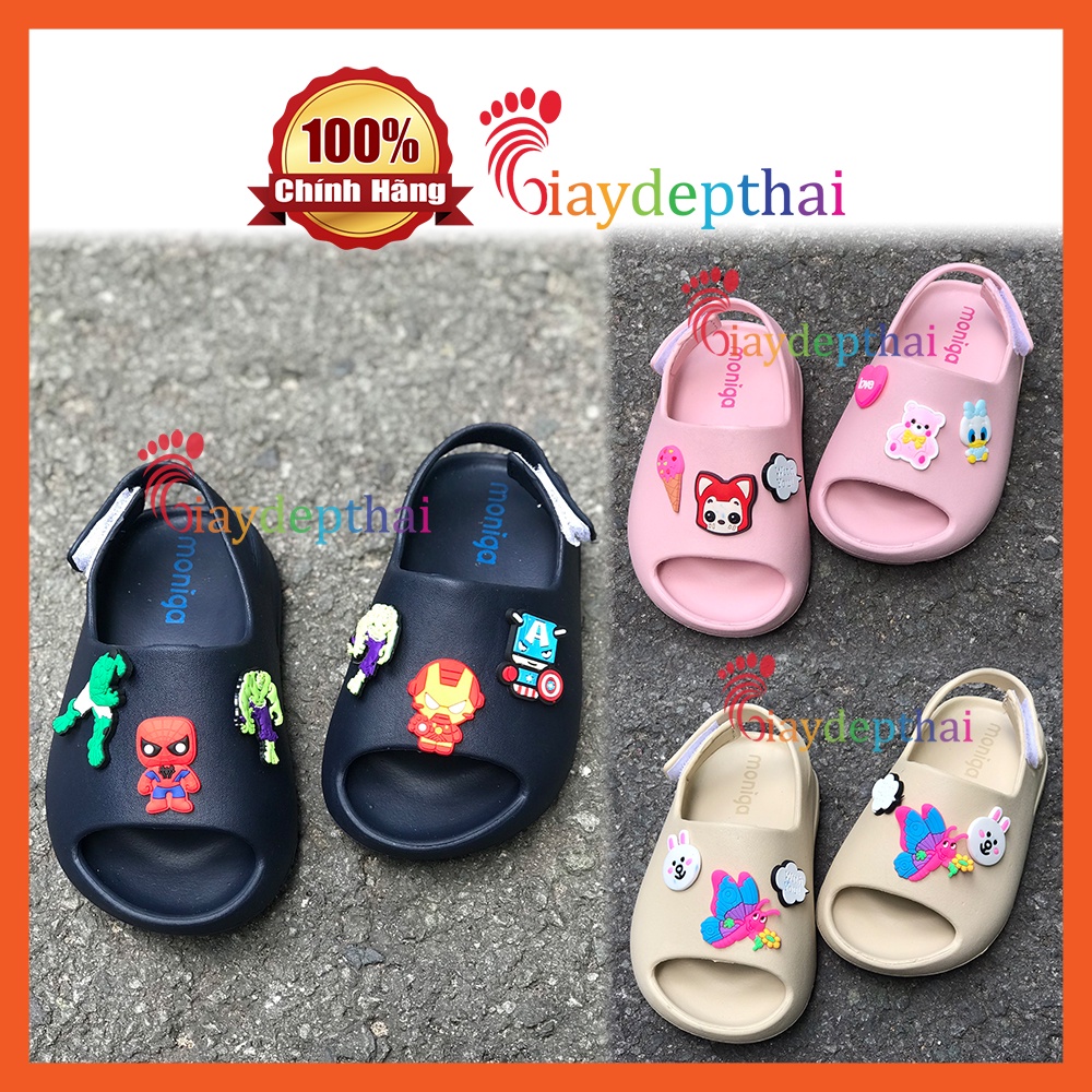 Giày Sandal Thái Lan cho bé siêu êm Monokids Quest (Sticker ngẫu nhiên)