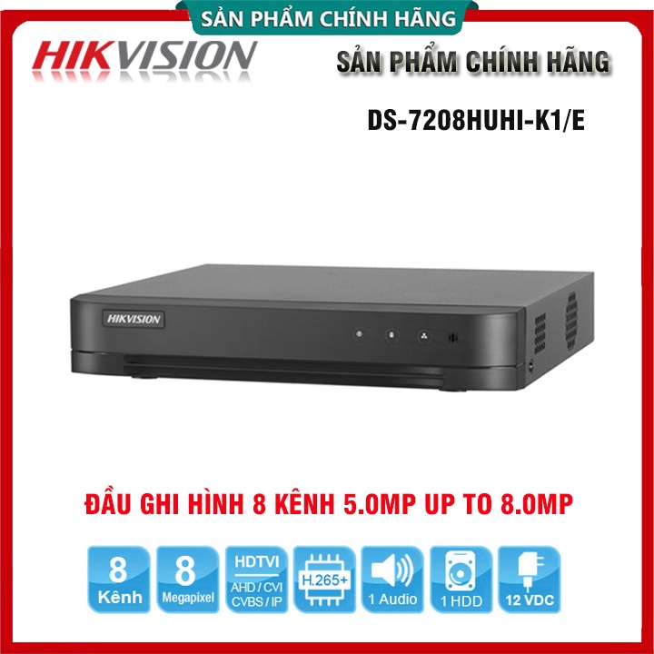 Bộ Camera giám sát HIKVISION 5/6/7/8 mắt 2.0MP, FHD 1080P, Ổ cứng HDD, Đầy đủ phụ kiện, BH 24 THÁNG