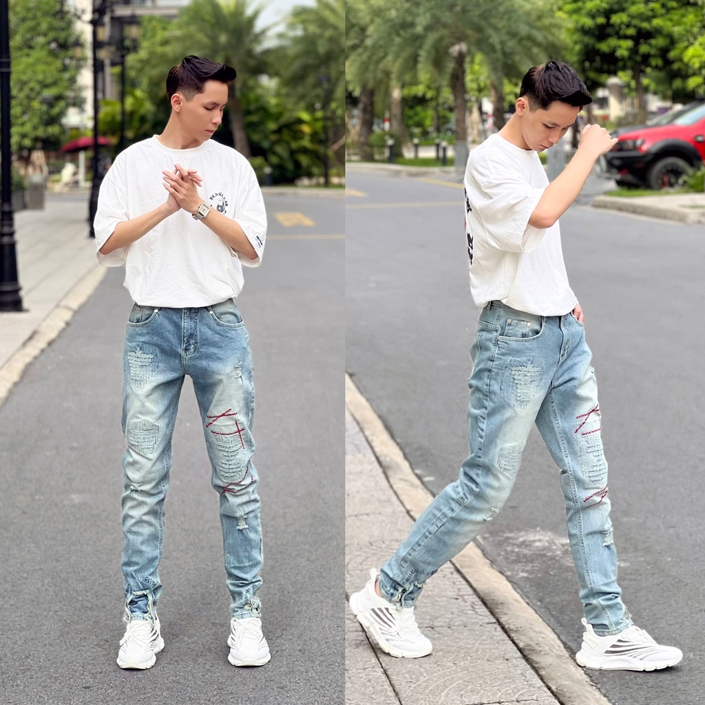 Quần Jean dáng slimfit Lexuza 0121