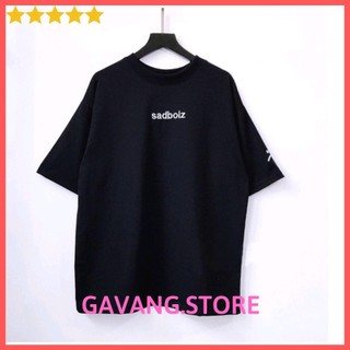Áo thun sadboiz signature black -áo thun form rộng unisex nam nữ