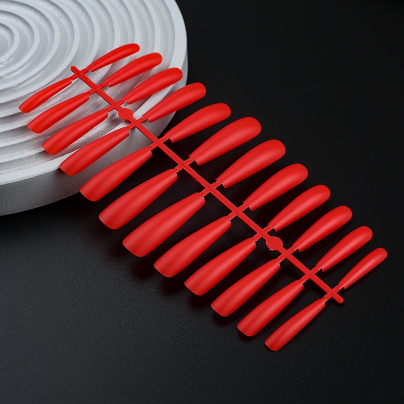 Set 24 Móng Tay Giả Màu Sắc Trơn Siêu Dài Size XXXL