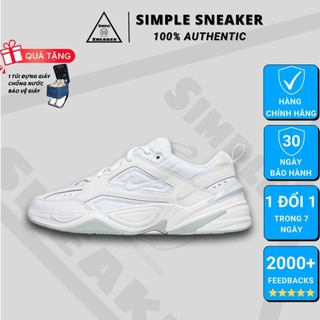 Giày Nike Chính Hãng 💙FREESHIP💙 Nike M2K Tekno All White - Giày Chunky Sneaker Nike M2K Chuẩn Auth - Simple Sneaker