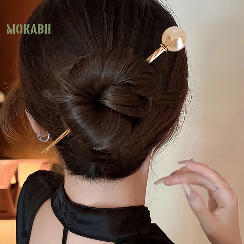 Kẹp Tóc Kim Loại Thiết Kế Đơn Giản Thanh Lịch Phong Cách Hàn Quốc