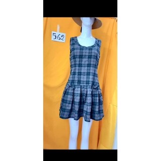 đầm sơmi caro nỉ size S/M. S562