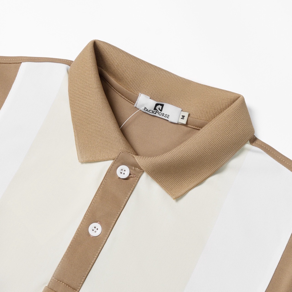 Áo polo nam Marc Phôi Sọc Size 3xl 95kg họa tiết thêu gấu sắc nét, trẻ trung chất liệu CVC cá sấu xuất khẩu