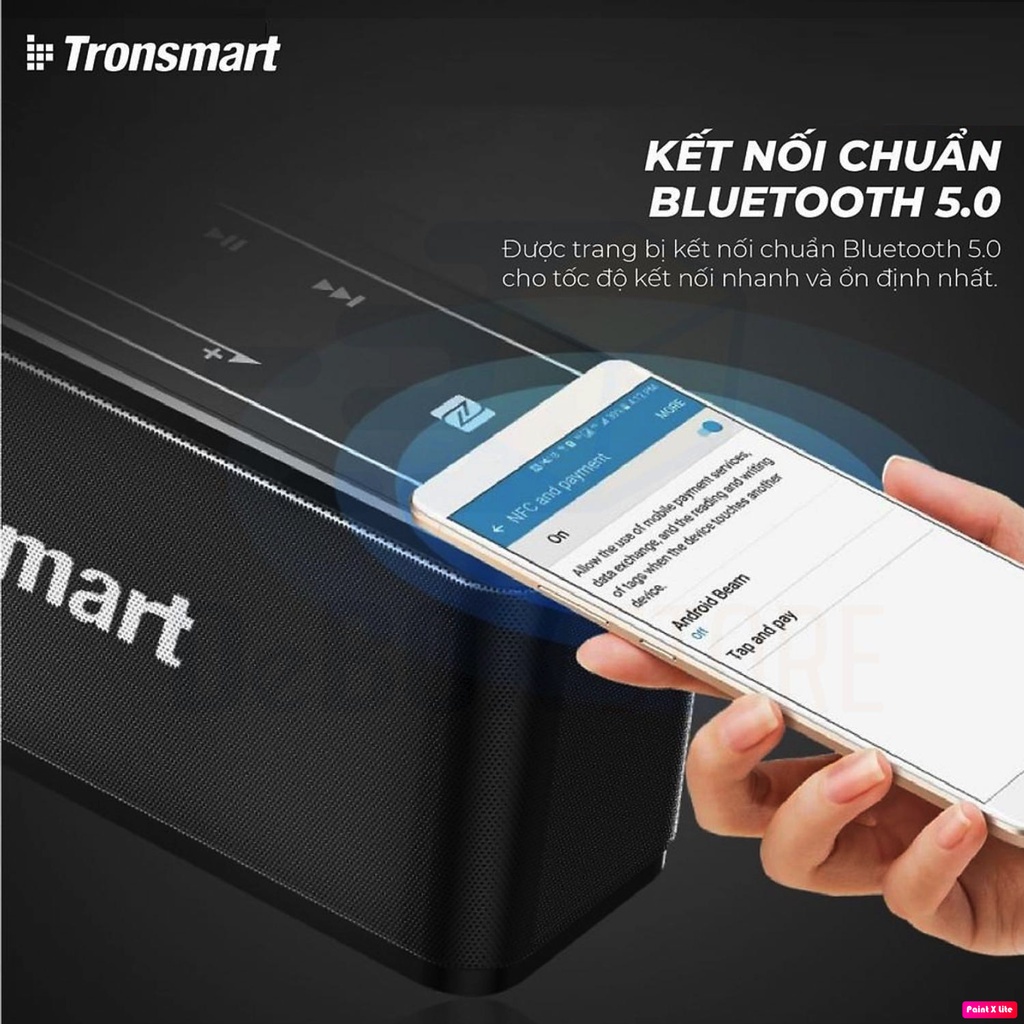 Loa Bluetooth Tronsmart Element MEGA 40W v5.0 Hỗ trợ TWS và NFC ghép đôi 2 loa - Phân Phối Chính Hãng BH 12 Tháng