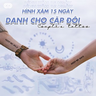 Hình xăm dán tạm thời - giữ được tới 15 ngày cặp đôi, couple