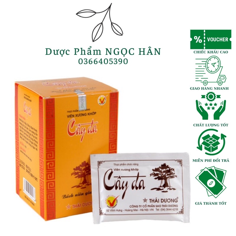 Viên Xương Khớp Cây Đa |Hộp 10 gói |Giảm Đau Xương Khớp, Thoái Hóa Khớp, Gai Cột Sống, Chuột Rút