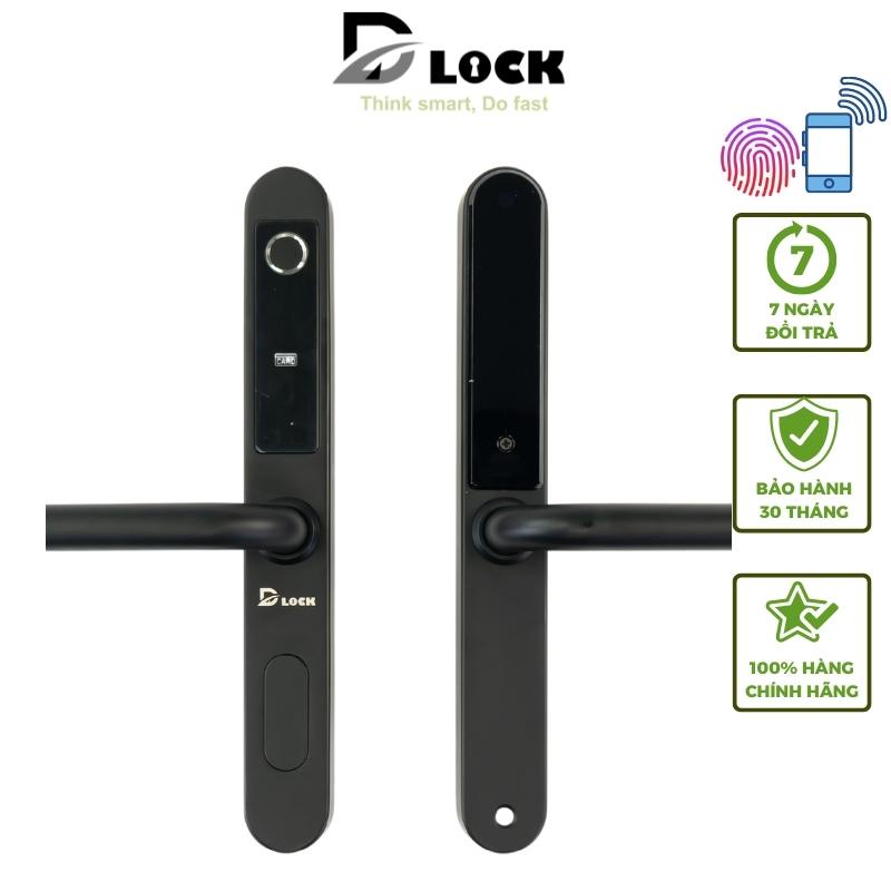 Khóa cửa vân tay điện tử thông minh cao cấp dùng app cửa nhôm kính chống nước DILLOCK DLF2