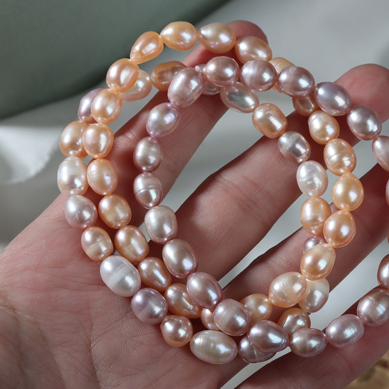 Chuỗi Hạt Ngọc Trai Tự Nhiên 7-8mm Nhiều Màu Sắc