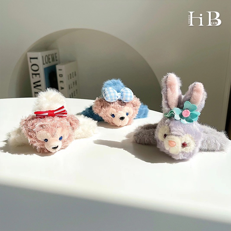 Kẹp Tóc Nhung Gấu Thỏ Phong Cách Hàn Quốc Cute Dễ Thương