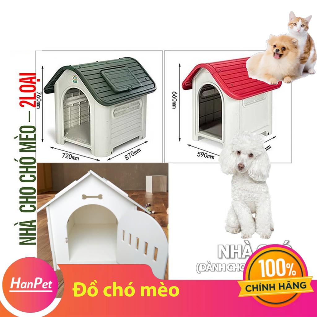 Nhà cho chó mèo ở - NHÀ NHỰA NGOÀI TRỜI (2 loại) chuồngchống nước dành cho chó lớn dạng lắp ghép