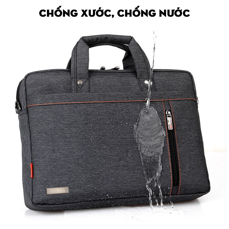 Cặp công sở nam GUBAG, đựng Laptop 14 inch, 15,6 inch cao cấp, cặp văn phòng xách tay đi làm, có dây đeo, nhỏ gọn