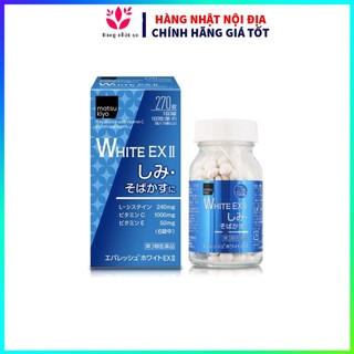 Viên uống Skin White EX ll 270 viên trắng da, mờ thâm nám Nhật Bản Nhật Bản