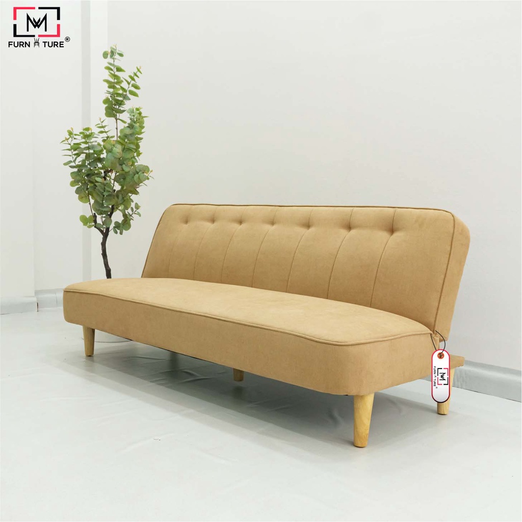 Sofa giường thông minh bật thành giường cao cấp màu vàng Navy thương hiệu MW Furniture