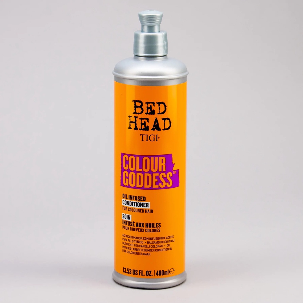 Dầu xả dành cho tóc nhuộm tông ấm chứa dầu dưỡng Tigi Bed Head Colour Goddess Oil Infused Conditioner 400ml