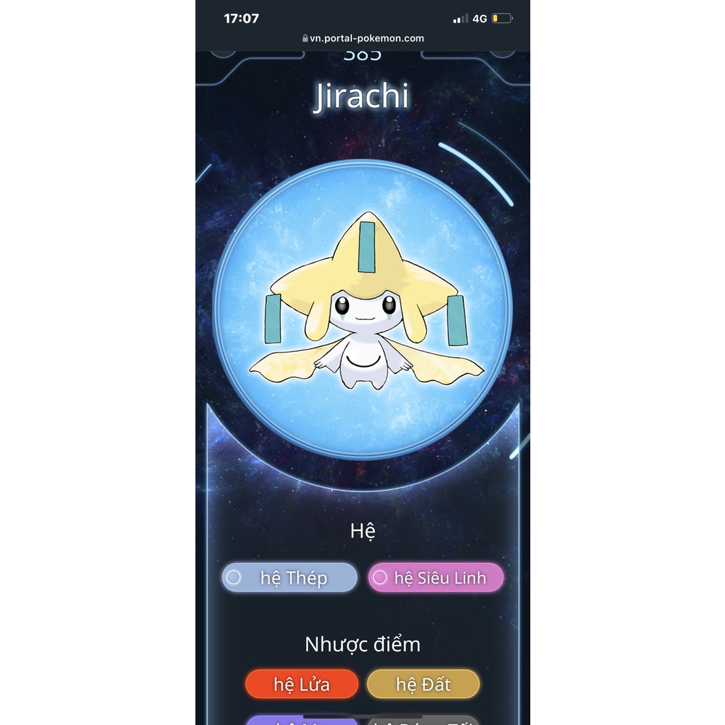 Mô hình nhân vật Pokemon – Jirachi