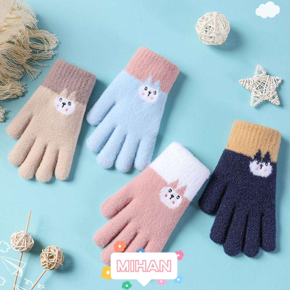 Găng Tay Lái Xe Dệt Kim Hoạt Hình Dễ Thương MIHAN1