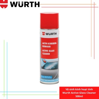 Chất vệ sinh kính chắn gió hoạt tính wurth active glass cleaner 500ml w089025 | hibuauto