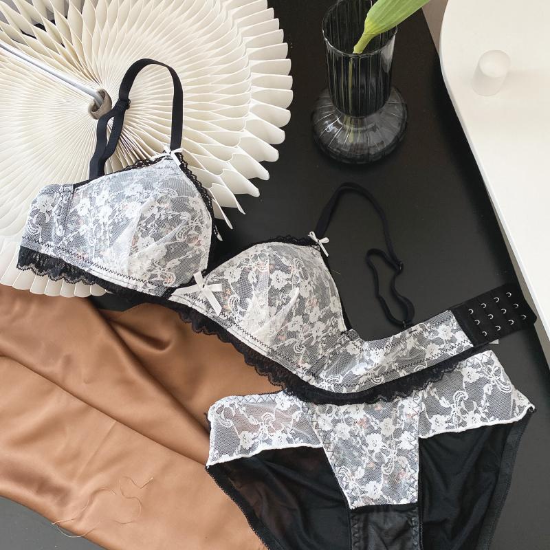 1 Bộ Áo Ngực + Quần Lót Ren Mềm Mại Thoải Mái Gợi Cảm Cho Nữ | BigBuy360 - bigbuy360.vn