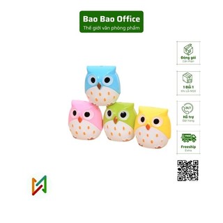 Gọt bút chì hình cú mèo dễ thương với 2 lưỡi dao gọt đa năng