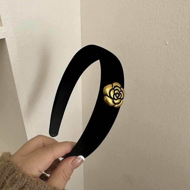 Bờm tóc nhung cao cấp hoa trà