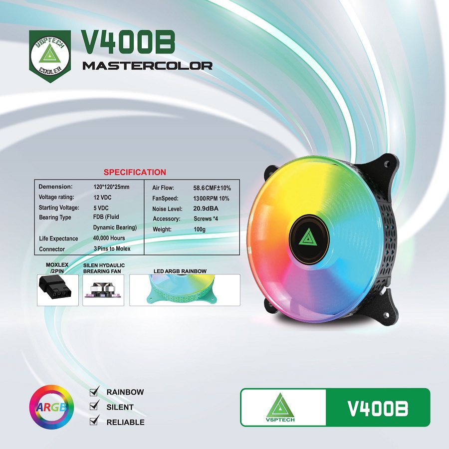 Fan V400B LED ARGB