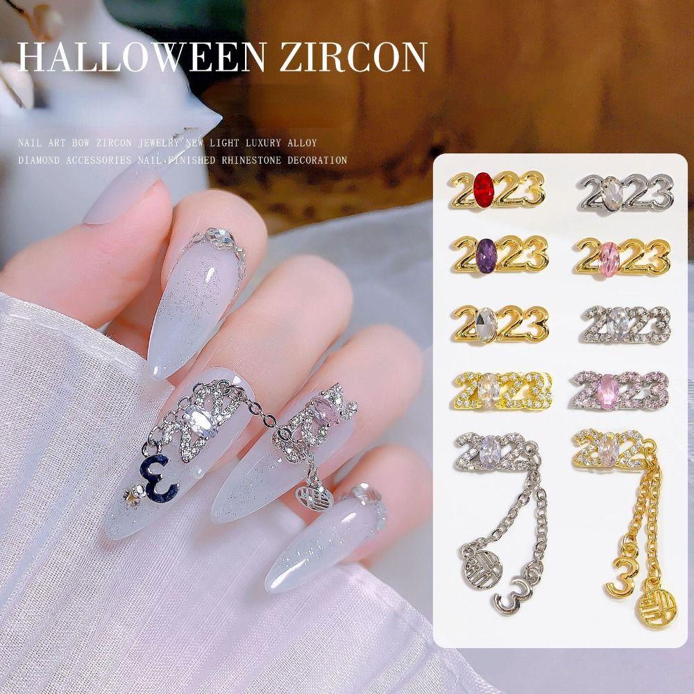 OCEANMAP Hạt Charm 3D Trang Trí Móng Tay DIY Thời Trang Cho Nữ Mã 2023