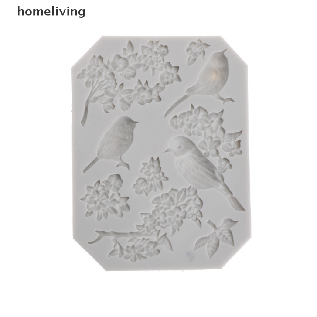 Khuôn Silicone Làm Bánh Hình Chim Và Hoa Xinh Xắn