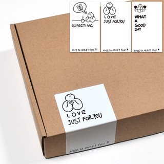 Sticker seal đóng hộp tem cảm ơn nice to meet you