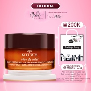 Sáp dưỡng môi dạng hũ Nuxe Reve De Miel Honey Ultra-Nourishing And Repairing 15g